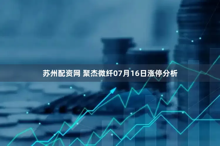 苏州配资网 聚杰微纤07月16日涨停分析